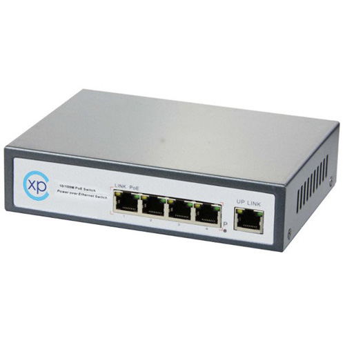 XPCABLE XPS-052T1 4 PORT POE 1 PORT UPLINK 10/100 SWITCH 65W