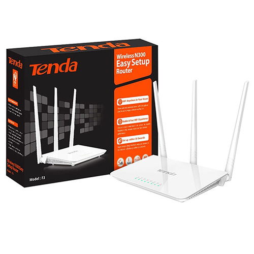 TENDA F3 4 PORT 300 MBPS 3 ANTEN ROUTER