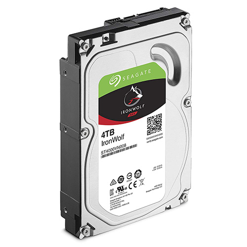 SEAGATE 3.5 4 TB 64 MB 5900 RPM IRONWOLF PC HDD ST4000VN008 7/24 NAS