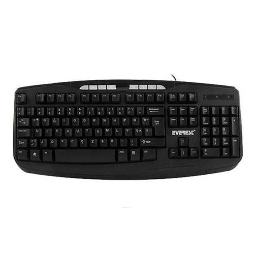 EVEREST KB-818M F USB MULTIMEDYA SİYAH KLAVYE