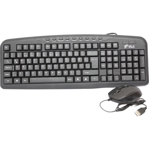 VALX VK-740 Q KABLOLU USB MULTIMEDYA KLAVYE MOUSE SET