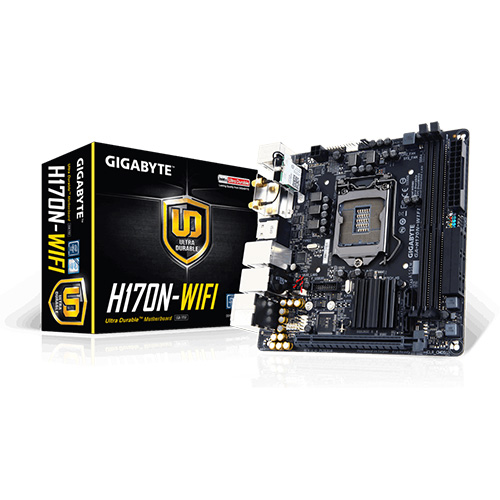 GIGABYTE INTEL H170N-WIFI H170 DDR4 VGA GLAN SC-1151 WIFI + BLUETOOTH