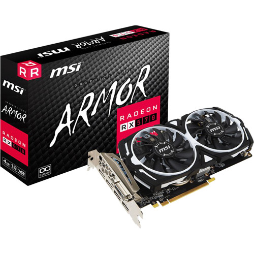 MSI 4 GB RX570 ARMOR 4G OC GDDR5 256 BIT HDMI DVI-D 3 X DP AMD EKRAN KARTI