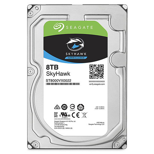 SEAGATE 3.5 8 TB 256 MB 7200 RPM SKYHAWK PC HDD ST8000VX0022 7/24