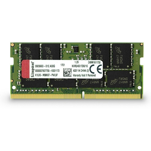 KINGSTON 16 GB 2400 MHZ DDR4 CLI17 NOTEBOOK RAM KVR24S17D8/16