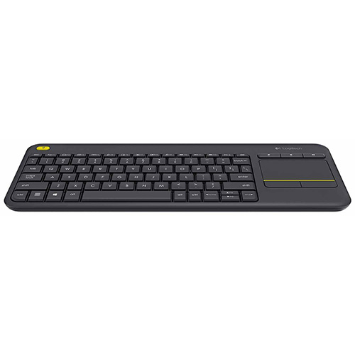 LOGITECH K400 PLUS Q KABLOSUZ SİYAH KLAVYE TOUCH PAD