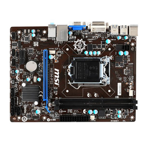 MSI INTEL H81M-P33 H81 DDR3 VGA GLAN 16X 1150P USB 3.0 SERIAL ANAKART