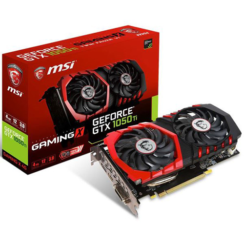 12147 MSI 4 GB GTX1050-TI GAMING X 4G GDDR5 128 BIT DVI HDMI DP EKRAN KARTI