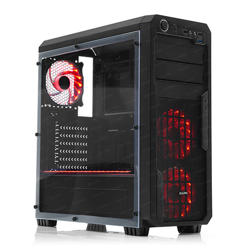 DARK SENTINEL DKCHSENTINEL700 700 W 80+ PENCERELİ KASA SİYAH 3X12 CM FAN 1XUSB3.0 2XUSB2.0