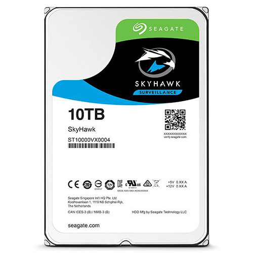 SEAGATE 3.5 10 TB 256 MB 7200 RPM SKYHAWK PC HDD ST10000VX0004 7/24