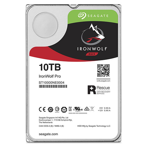 SEAGATE 3.5 10 TB 256 MB 7200 RPM IRONWOLF PRO SATA 3 PC HDD ST100000NE0004 7/24 NAS