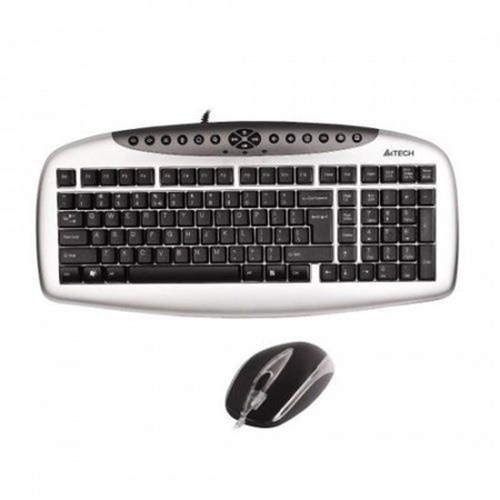 A4 TECH KB-2103D Q PS/2 GÜMÜŞ SİYAH KLAVYE/MOUSE SET