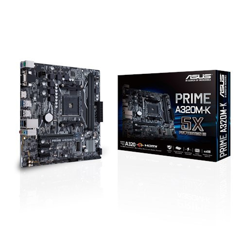 ASUS A320 PRIME A320M-K DDR4 GLAN 16X AM4 M2 NVME ANAKART