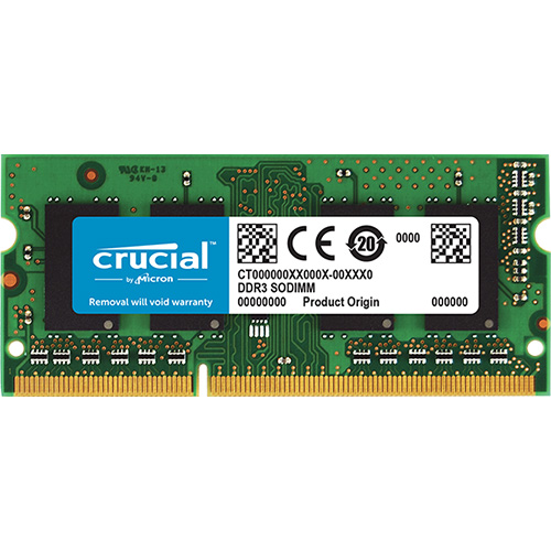CRUCIAL 4 GB 1600 MHZ DDR3 NOTEBOOK RAM CT51264BF160B 1.35 V