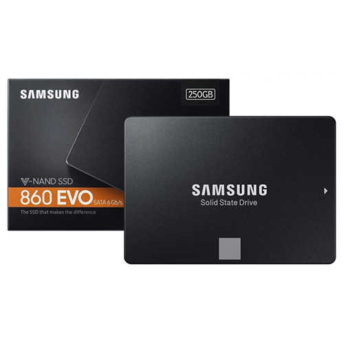 12928 SAMSUNG 860 EVO MZ-76E250BW 250 GB 550/520 SSD HDD