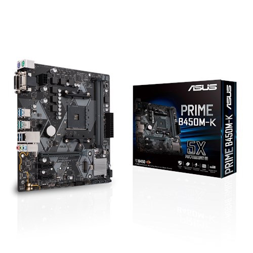 ASUS AMD PRIME B450M-K B450 DDR4 VGA GLAN AM4 M2 NVME ANAKART