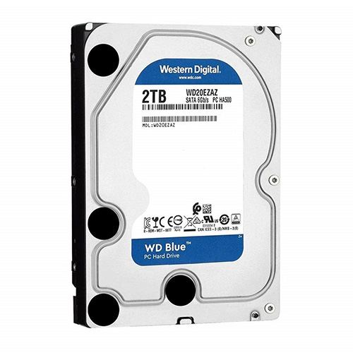 W.D 3.5 2 TB 256 MB INTELLIPOWER SATA PC HDD WD20EZAZ RECERTIFIED
