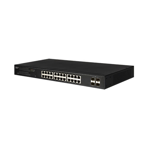 EDGE CORE ECS2020-28T 24 PORT POE 4 PORT SFP GIGABIT SWITCH 190W