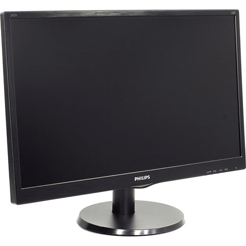 PHILIPS 23.6 243V5QHSBA/00-01 LED VGA DVI HDMI FULL HD SİYAH VESA MONİTÖR