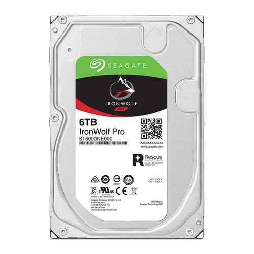 SEAGATE 3.5 6 TB 256 MB 7200 RPM IRONWOLF PRO PC HDD ST6000NE000 NAS 7/24