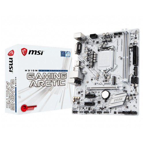 MSI INTEL H310M GAMING ARCTIC H310 DDR4 VGA GLAN SC-1151 V2 M2 NVMe ANAKART