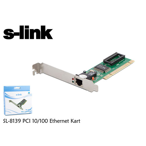 S-LINK SL-8139 10/100 PCI ETHERNET KARTI