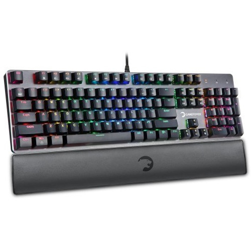 GAMEPOWER OGRE RGB MEKANİK KIRMIZI SWITCH Q USB KABLOLU GAMING SİYAH KLAVYE