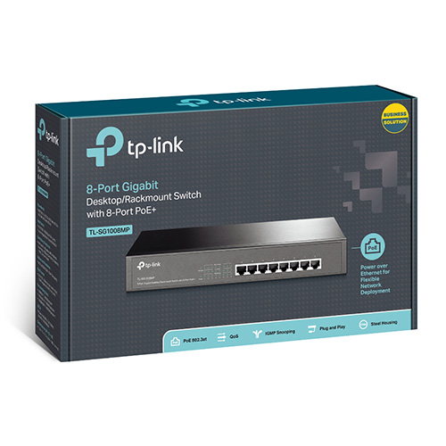 TP-LINK TL-SG1008MP 8 PORT POE GIGABIT SWITCH 126W