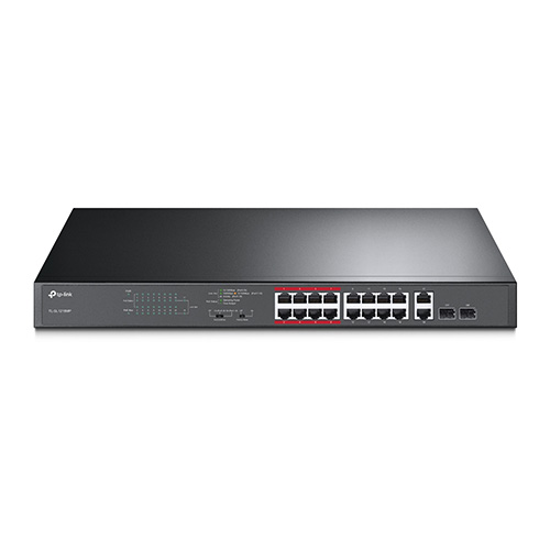 TP-LINK TL-SL1218MP 16 PORT POE 2 PORT SFP 2 PORT GBIT UPLİNK 10/100 SWITCH 192W