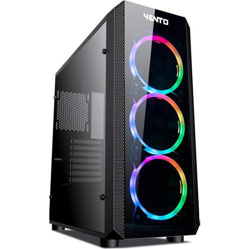 VENTO VG04FE 600 W ATX KASA SİYAH LED FANLI
