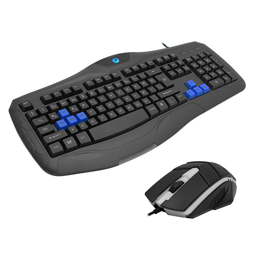 13883 FRISBY FK-G450QU Q KABLOLU USB SİYAH MULTIMEDYA KLAVYE MOUSE SET GAMING