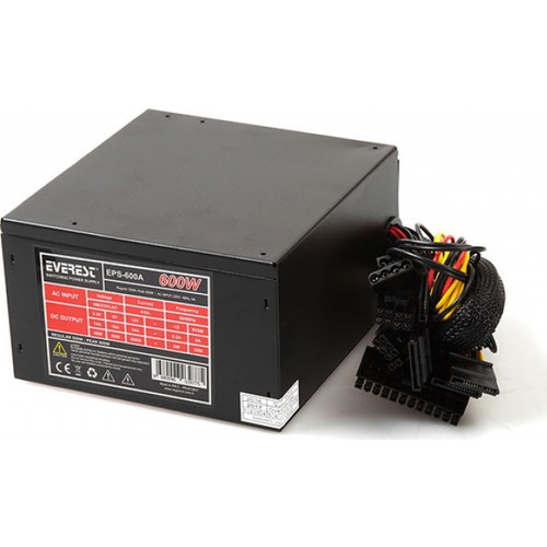 EVEREST EPS-600A 600 W AKTİF PFC 12 CM FAN POWER SUPPLY