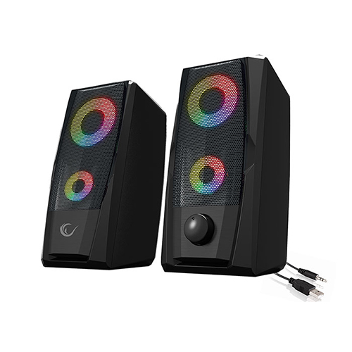 RAMPAGE RMS-X9 GAMING HOPARLÖR USB SİYAH RGB LED IŞIKLI