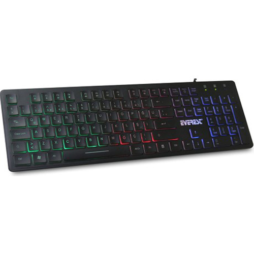 14062 EVEREST KB-840 Q USB KABLOLU MULTIMEDYA SİYAH KLAVYE AYDINLATMALI
