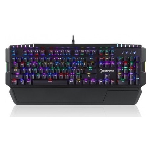 GAMEPOWER KATANA RGB MAVİ SWITCH Q USB KABLOLU MEKANİK GAMING SİYAH KLAVYE