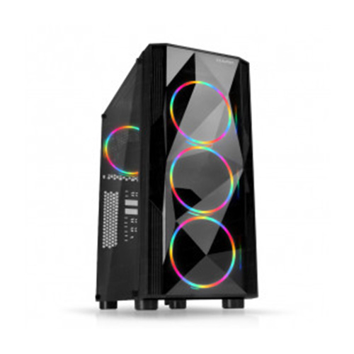 DARK DIAMOND DKCHDIAMONDPRO POWER YOK ATX KASA PENCERELİ AKRİLİK SİYAH 4 X RGB FAN
