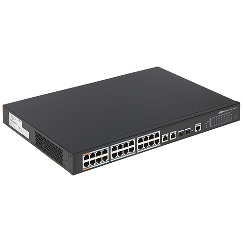 DAHUA PFS4226-24ET-240 24 PORT POE 2 PORT SFP 2 PORT GBIT UPLİNK 10/100 YÖNETİLEBİLİR SWITCH 240W