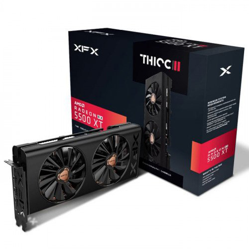 XFX 8 GB RX5500 XT THICC II PRO GDDR6 128 BIT 55XT8DFD6 HDMI DP AMD EKRAN KARTI