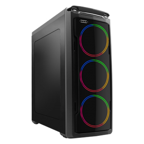 HIPER HARMONY RAINBOW 12 CM FAN 500 W SİYAH ATX KASA GAMING