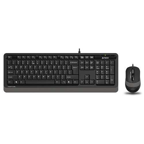 A4 TECH F1010 Q USB SİYAH GRİ KLAVYE MOUSE SET