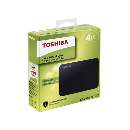 TOSHIBA 2.5 CANVIO BASICS 4 TB USB 3.0 EXTERNAL HDD HDTB540EK3CA