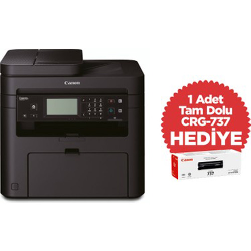 CANON MF237W A4 YAZICI FOTOKOPİ TARAYICI FAX İLAVE TONER HEDİYELİ WI-FI USB ETHERNET CF283X