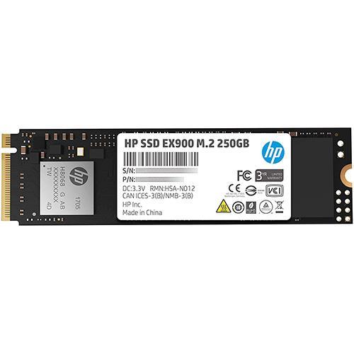 HP EX900 2YY43AA NVMe M2 250 GB 2100/1300 SSD HDD