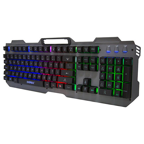 EVEREST KB-197 TITANIO Q USB KABLOLU GAMING RGB METAL YÜZEY KLAVYE