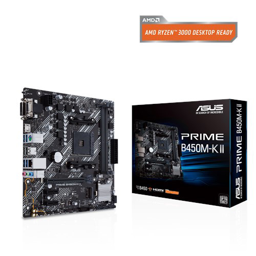 ASUS AMD PRIME B450M-K II B450 DDR4 4400 VGA GLAN 1XM2 AM4 ANAKART