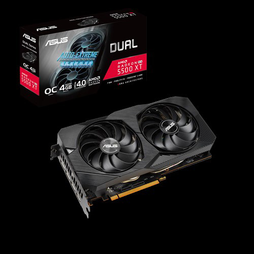ASUS 4 GB RX5500 XT DUAL-RX5500XT-O4G-EVO GDDR6 128 BIT HDMI DP AMD EKRAN KARTI