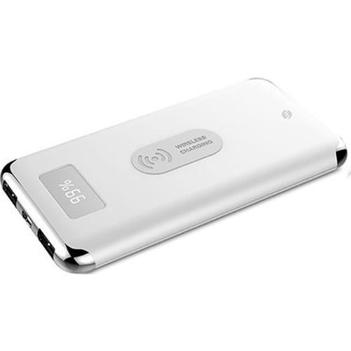 S-LINK IP-W10 10.000 MAH KABLOSUZ ŞARJ BEYAZ POWERBANK