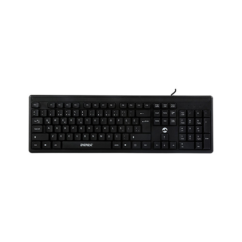 EVEREST KB-1002 Q USB KABLOLU SİYAH KLAVYE