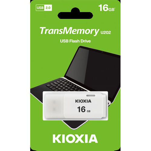 14964 KIOXIA 16 GB BEYAZ USB 2.0 FLASH DISK LU202W016GG4
