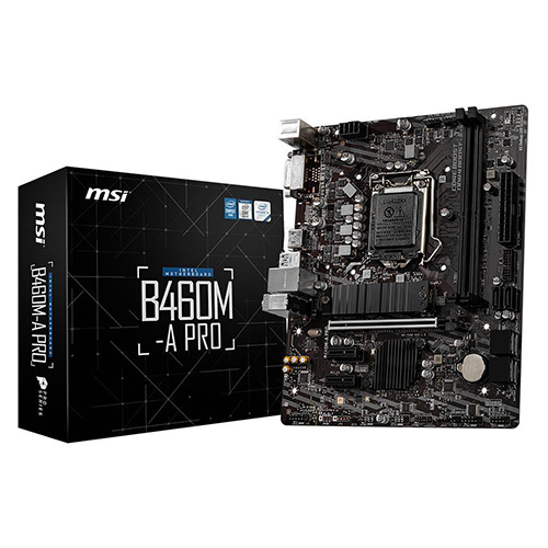 MSI INTEL B460M-A PRO B460 DDR4 VGA GLAN SC-1200P (10. NESİL İŞLEMCİLER İÇİN) M2 NVMe ANAKART